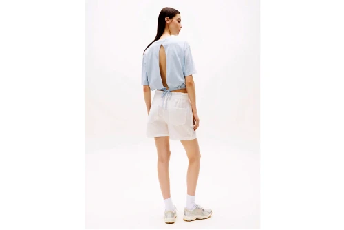Tommy Jeans Cotton Linen Σορτς Casual Γυναικείο (DW0DW20360 YBL)