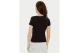 Tommy Jeans Slim V-Neck Γυναικείο Κοντομάνικο T-Shirt Μαύρο