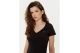 Tommy Jeans Slim V-Neck Γυναικείο Κοντομάνικο T-Shirt Μαύρο