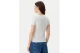 Tommy Jeans Slim V-Neck Γυναικείο Κοντομάνικο T-Shirt Εκρού