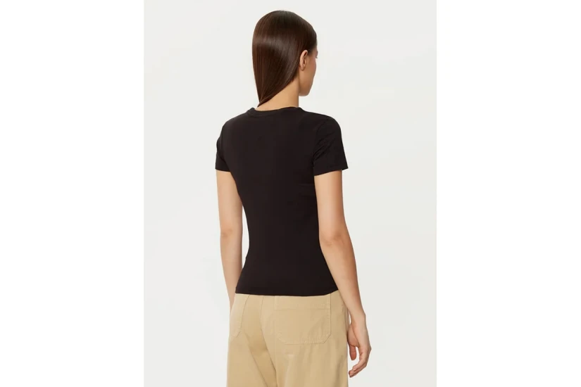 Tommy Jeans Slim C-Neck Γυναικείο Κοντομάνικο T-Shirt Μαύρο