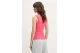 Tommy Jeans Ribbed Slim Scoop Neck Γυναικεία Αμάνικη Μπλούζα Ροζ