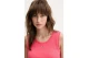 Tommy Jeans Ribbed Slim Scoop Neck Γυναικεία Αμάνικη Μπλούζα Ροζ