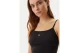 Tommy Jeans Essential Logo Strap Γυναικεία Αμάνικη Μπλούζα Μαύρη