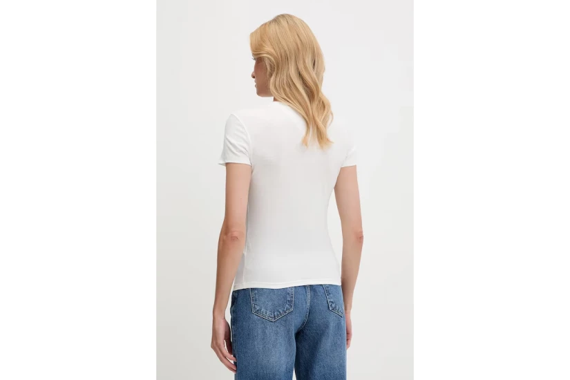 Tommy Jeans Essential Γυναικείο Κοντομάνικο T-Shirt Εκρού