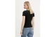 Tommy Jeans Linear Slim Fit Γυναικείο Κοντομάνικο T-Shirt Μαύρο