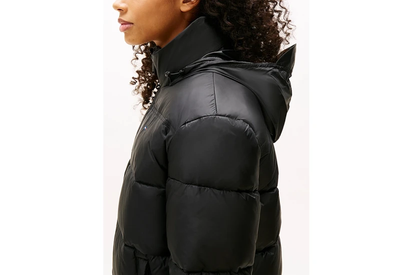 Tommy Jeans Γυναικείο Μπουφάν Puffer Μαύρο