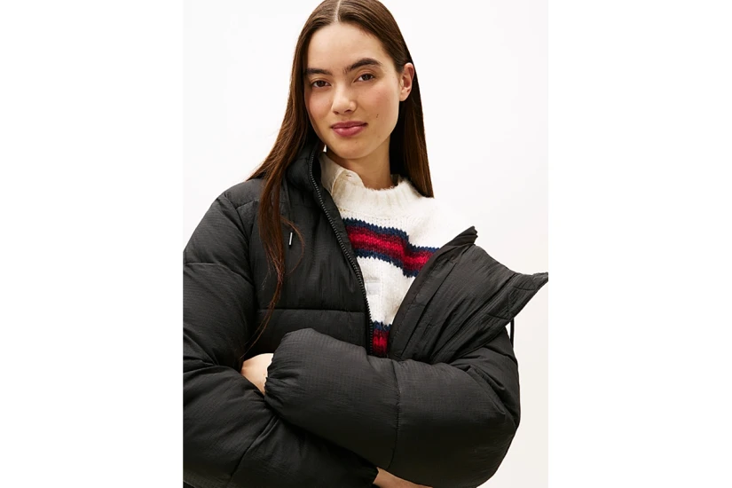 Tommy Jeans Water Repellent Ripstop Γυναικείο Μπουφάν Puffer