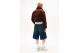 Tommy Jeans Relaxed Corduroy Cropped Γυναικείο Μπουφάν Puffer Καφέ