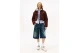 Tommy Jeans Relaxed Corduroy Cropped Γυναικείο Μπουφάν Puffer Καφέ