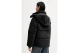 Tommy Jeans Quilted Velvet Γυναικείο Μπουφάν Puffer με Κουκούλα Μαύρο
