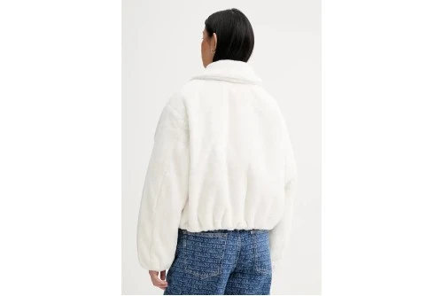 Tommy Jeans Badge Faux Fur Bomber Γούνα Συνθετική Γυναικεία (DW0DW21669 YBH)