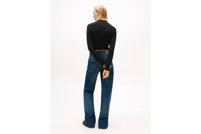Tommy Jeans Flag Sequin Slim Πουλόβερ Γυναικείο (DW0DW21690 BDS)