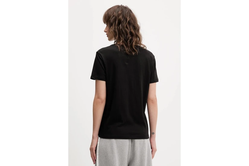 Tommy Jeans Linear Logo Γυναικείο Κοντομάνικο T-Shirt Μαύρο