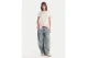 Tommy Jeans Linear Logo Γυναικείο Κοντομάνικο T-Shirt Λευκό