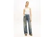 Tommy Jeans Slim Bandeau Rib Γυναικείο Αμάνικο Top Εκρού