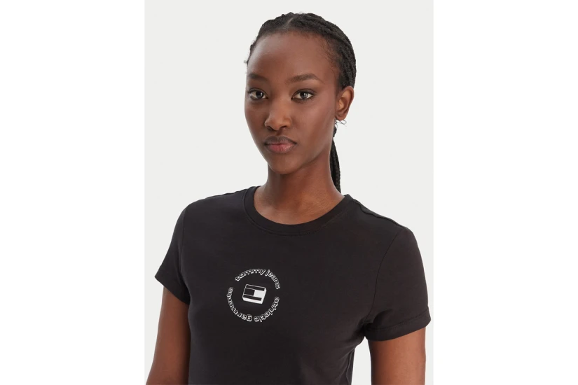Tommy Jeans Slim Essential Logo 1 Γυναικείο Κοντομάνικο T-Shirt