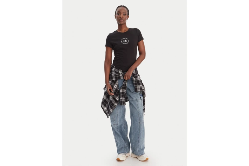 Tommy Jeans Slim Essential Logo 1 Γυναικείο Κοντομάνικο T-Shirt
