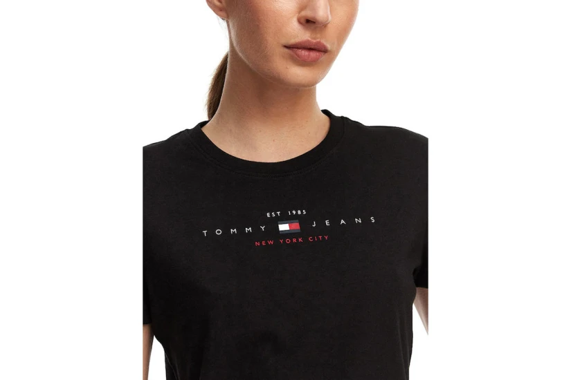 Tommy Jeans Γυναικείο Κοντομάνικο T-Shirt Μαύρο