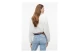 Tommy Jeans Boxy Γυναικεία Μακρυμάνικη Μπλούζα με Φερμουάρ Εκρού