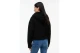 Tommy Jeans Teddy Fleece Hoody Γυναικεία Ζακέτα Sherpa με Κουκούλα Μαύρη
