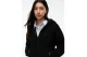 Tommy Jeans Teddy Fleece Hoody Γυναικεία Ζακέτα Sherpa με Κουκούλα Μαύρη