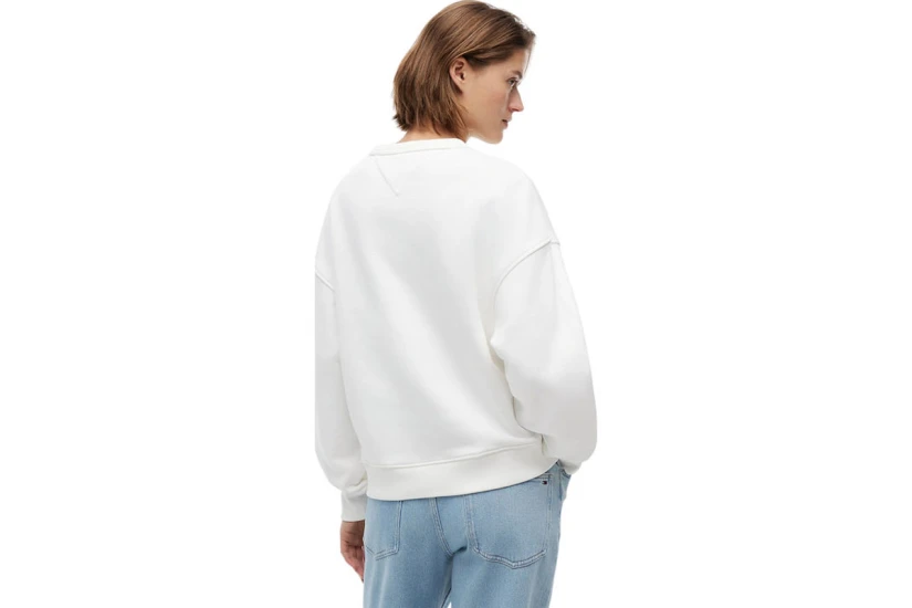 Tommy Jeans Badge Crew Μπλούζα Με Λαιμόκοψη Γυναικεία (DW0DW23297 YBL)