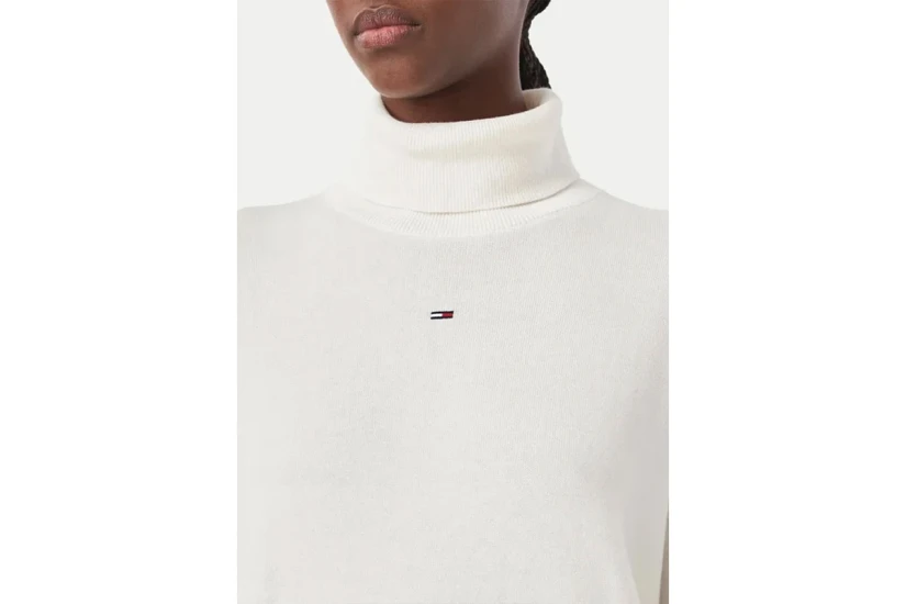 Tommy Jeans Essential Πλεκτή Μπλούζα Με Ψηλό Λαιμό Γυναικεία (DW0DW23361 YBH)