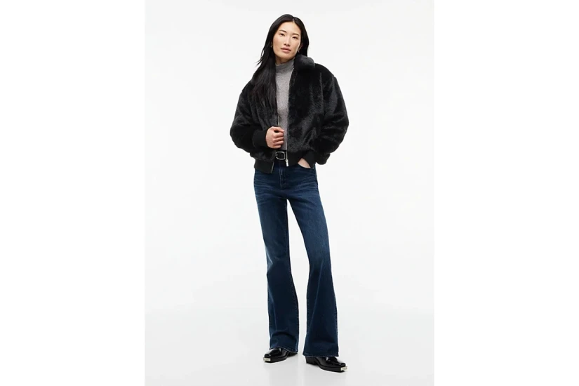 Tommy Jeans Faux Fur Γυναικείο Συνθετικό Γουνάκι Μαύρο