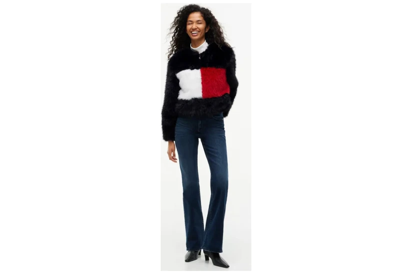 Tommy Jeans Flag Colour-Blocked Γουνάκι Συνθετικό Γυναικείο (DW0DW23428 C1G)