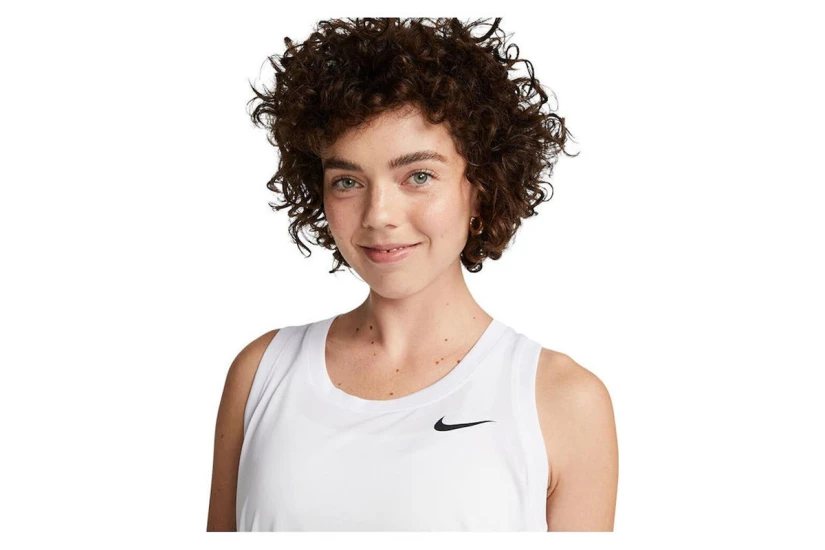 Nike Dri-FIT Γυναικεία Αμάνικη Μπλούζα Λευκή