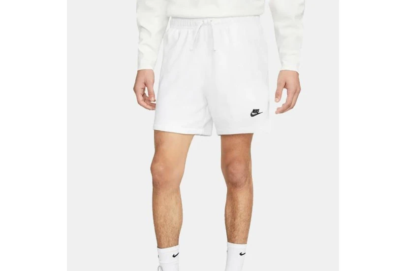 Nike Club Fleece Ανδρικό Αθλητικό Σορτς Λευκό