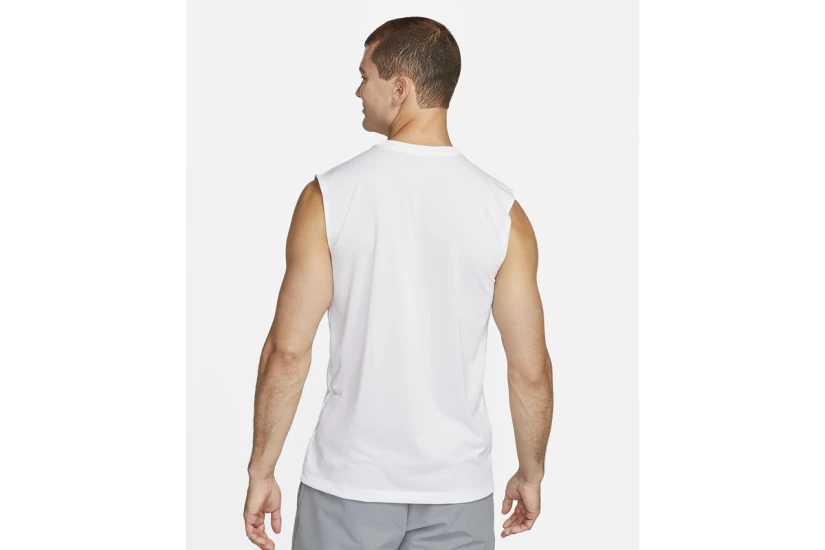 Nike Dri-FIT Legend Ανδρική Αμάνικη Μπλούζα Λευκή