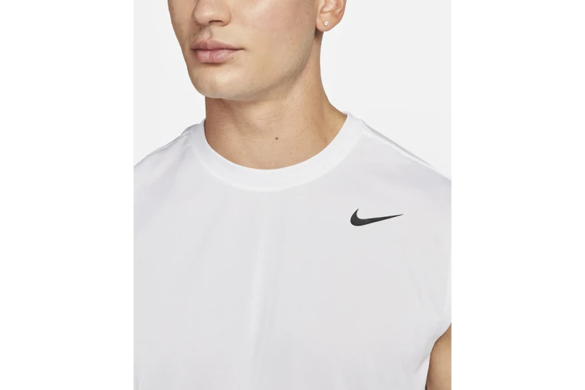 Nike Dri-FIT Legend Ανδρική Αμάνικη Μπλούζα Λευκή