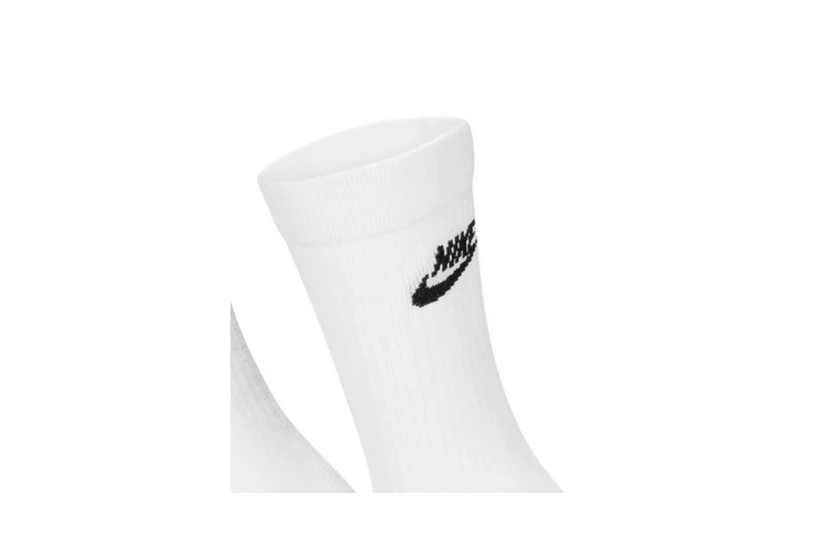 Nike Sportswear Everyday Essential Dri-FIT Ψηλές Κάλτσες Λευκές 3 Ζευγάρια