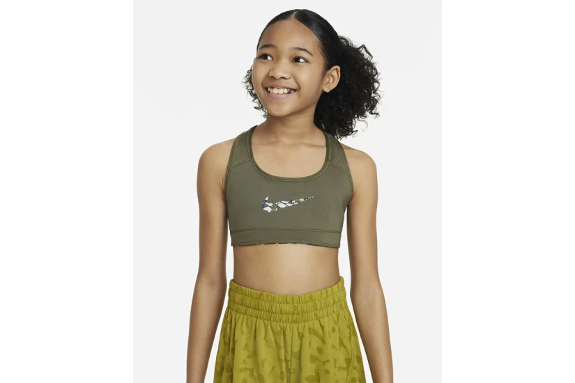 Nike Swoosh Light Support Dri-FIT Μπουστάκι Διπλής όψεως Πολύχρωμο