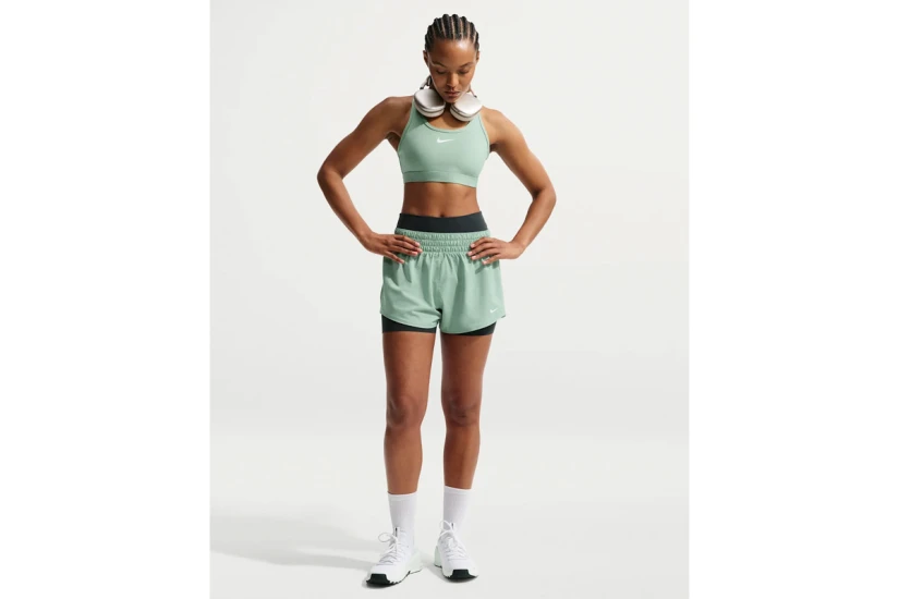 Nike One Dri-FIT Mid-Rise Γυναικείο Αθλητικό Σορτς Φυστικί