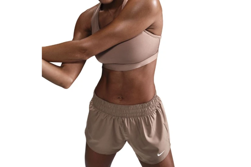 Nike One Dri-FIT Mid-Rise Γυναικείο Αθλητικό Σορτς Καφέ