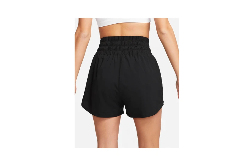 Nike One Dri-FIT Γυναικείο Αθλητικό Ψηλόμεσο Σορτς με Εσωτερική Επένδυση Μαύρο