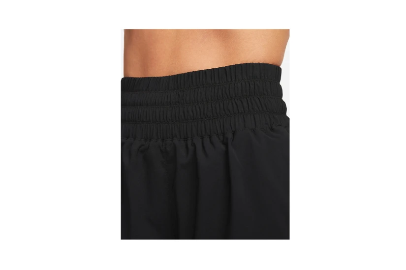 Nike One Dri-FIT Γυναικείο Αθλητικό Ψηλόμεσο Σορτς με Εσωτερική Επένδυση Μαύρο
