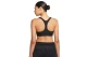 Nike Swoosh Light Support Dri-FIT Γυναικείο Μπουστάκι Μαύρο