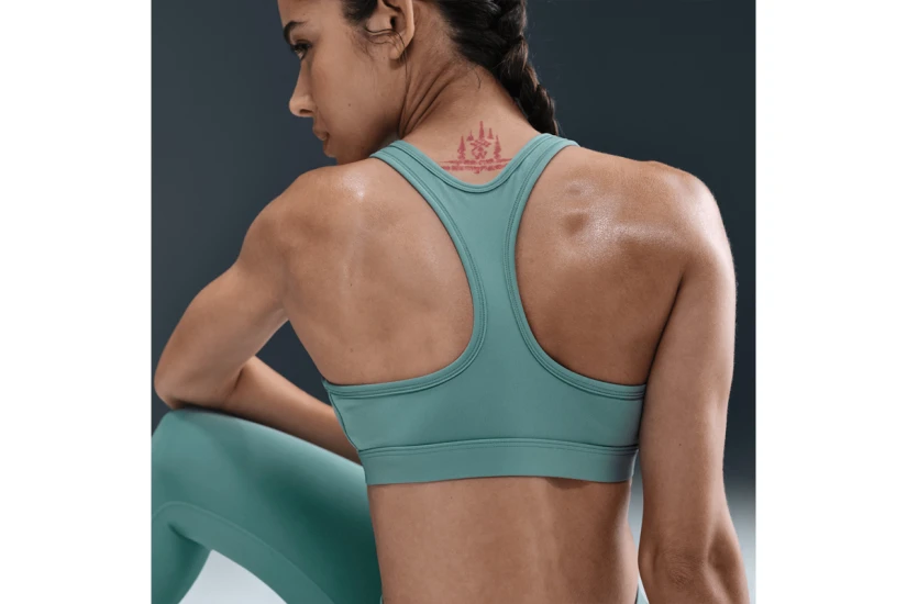Nike Swoosh Light Support Dri-FIT Γυναικείο Μπουστάκι Φυστικί