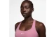 Nike Swoosh Light Support Dri-FIT Γυναικείο Μπουστάκι Ροζ