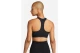 Nike Dri-FIT Swoosh Medium Support Γυναικείο Μπουστάκι Μαύρο