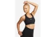 Nike Dri-FIT Swoosh Medium Support Γυναικείο Μπουστάκι Μαύρο