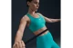 Nike Dri-FIT Swoosh Medium Support Γυναικείο Μπουστάκι Τυρκουάζ