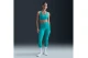 Nike Dri-FIT Swoosh Medium Support Γυναικείο Μπουστάκι Τυρκουάζ