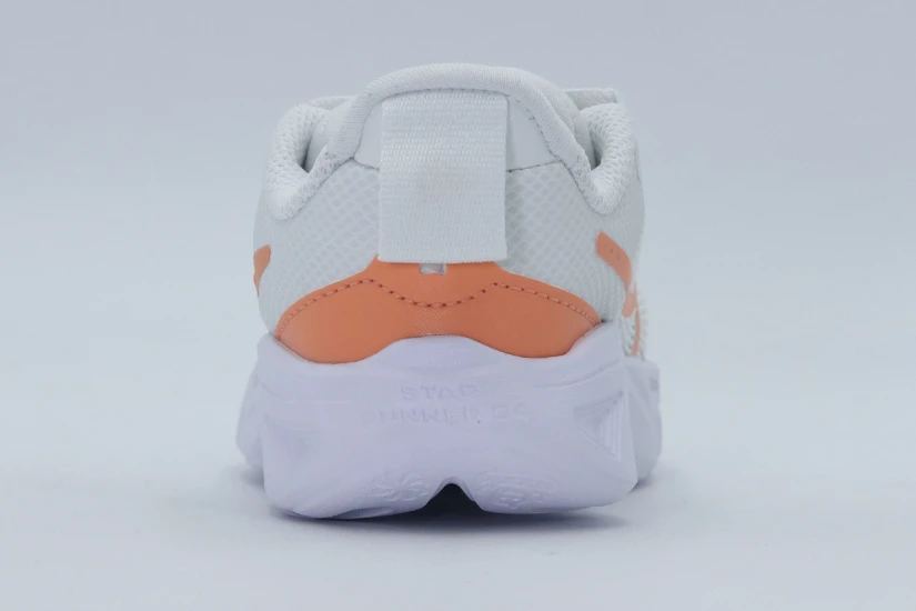 Nike Star Runner 4 Βρεφικά Αθλητικά Παπούτσια Εκρού, Πορτοκαλί, Λευκά