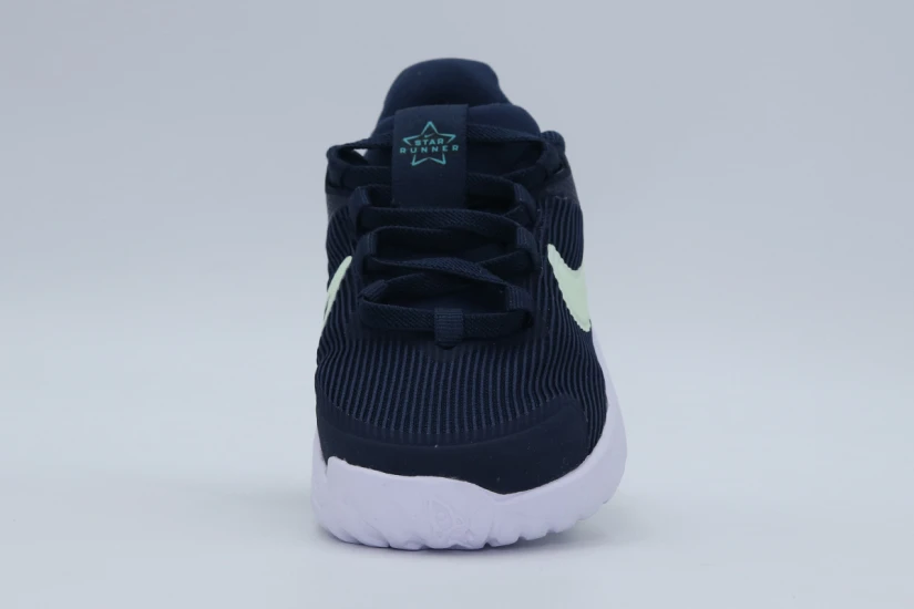 Nike Star Runner 4 Βρεφικά Παπούτσια Μπλε Σκούρο, Βεραμάν, Λευκά