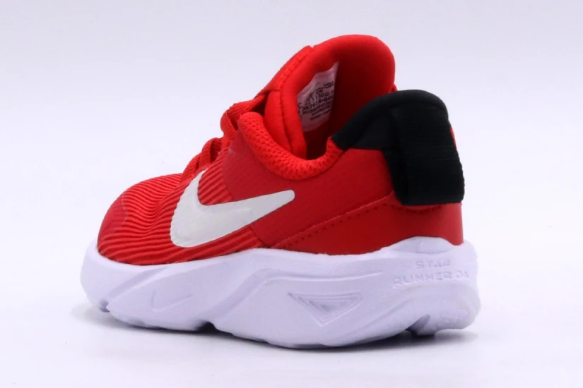 Nike Star Runner 4 Βρεφικά Παπούτσια Κόκκινα, Λευκά